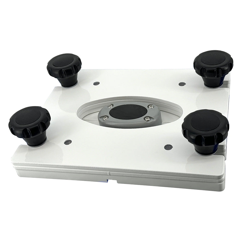 Seaview Removable Base fPedestal Mounts w7x7 Base Plate  White PMRB7