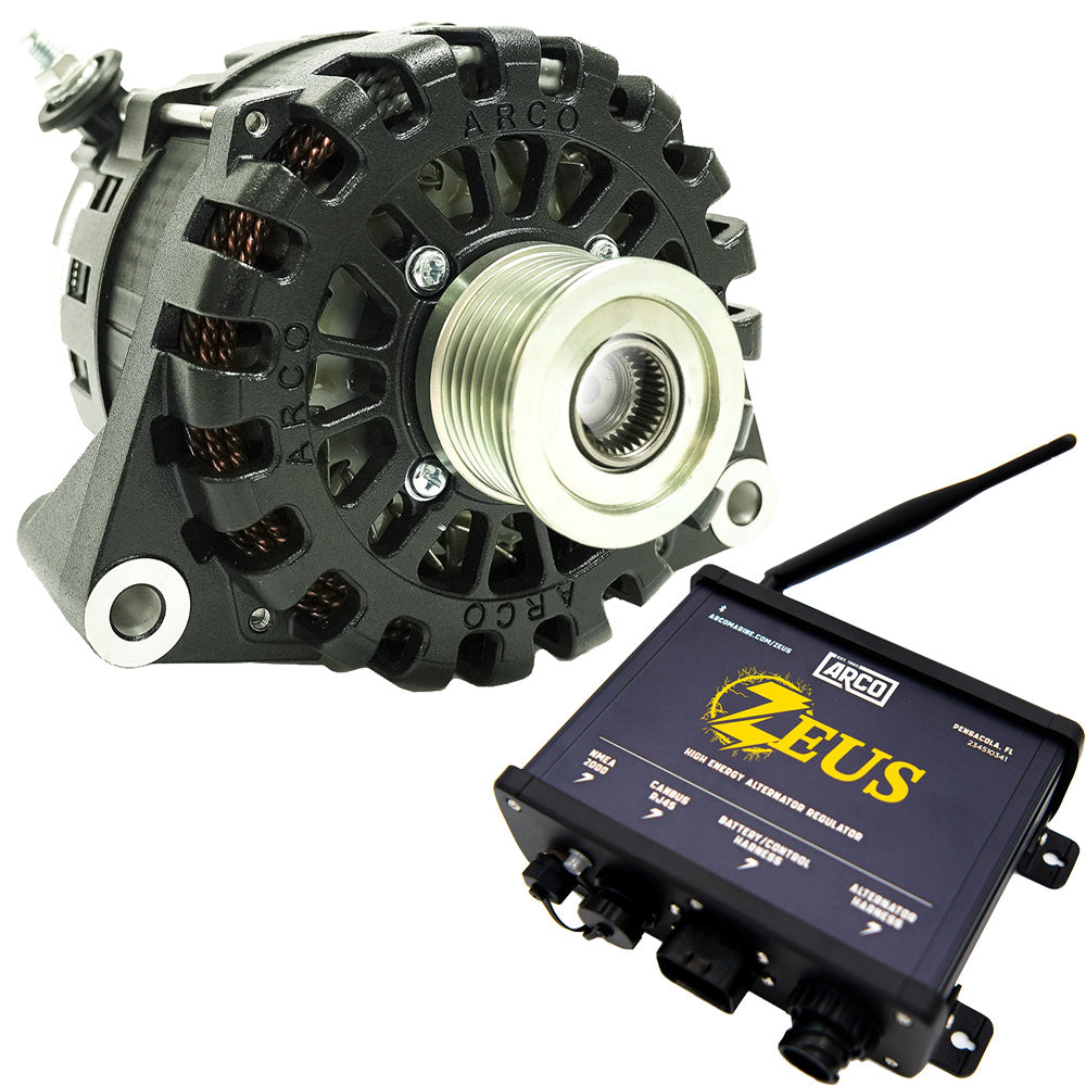 ARCO Zeus 24V 7kW N62 Alternator wClutch Pulley  Zeus HighEnergy Alternator Regulator 4504AZ1000
