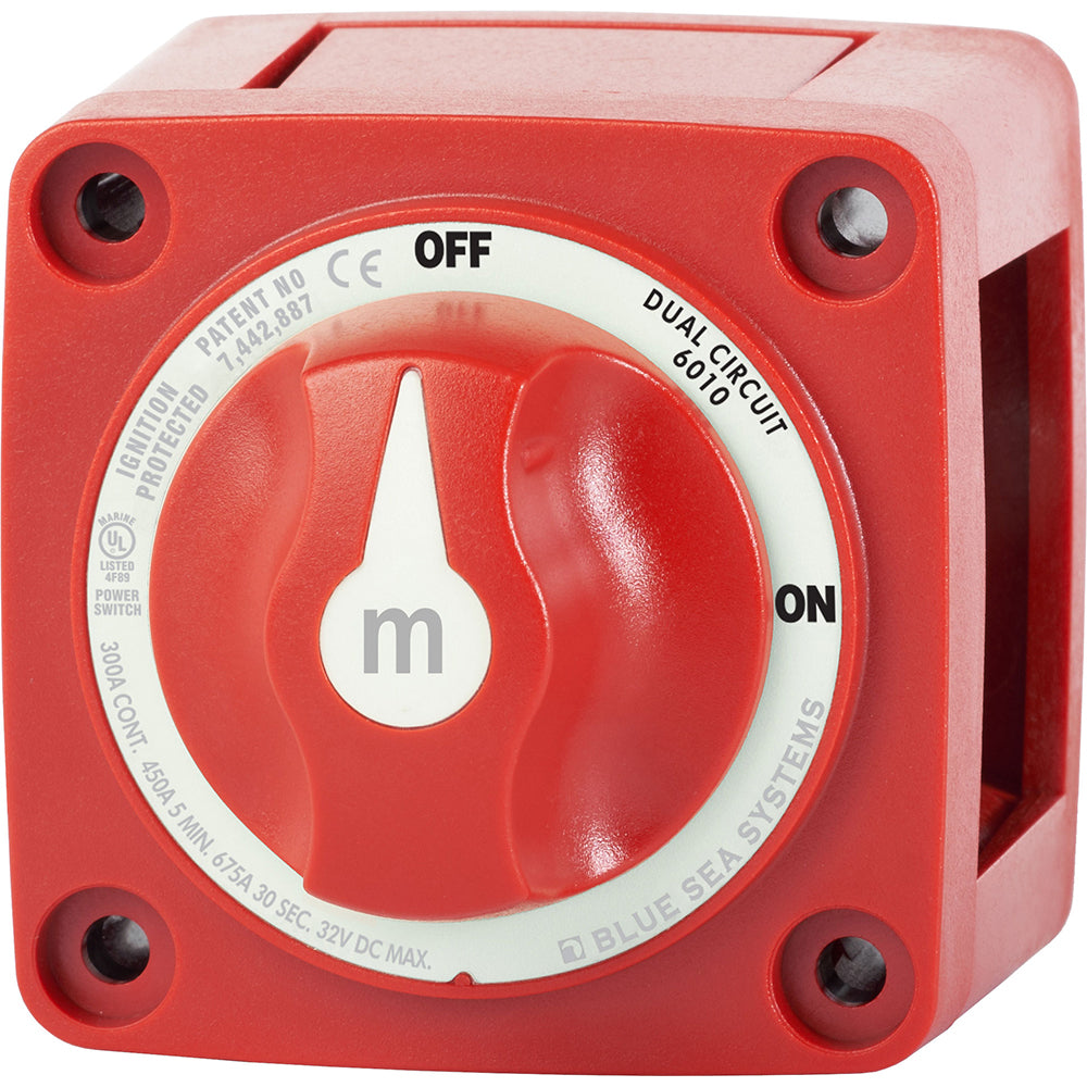 Blue Sea 6010 mSeries Mini Battery Switch Dual Circuit 6010