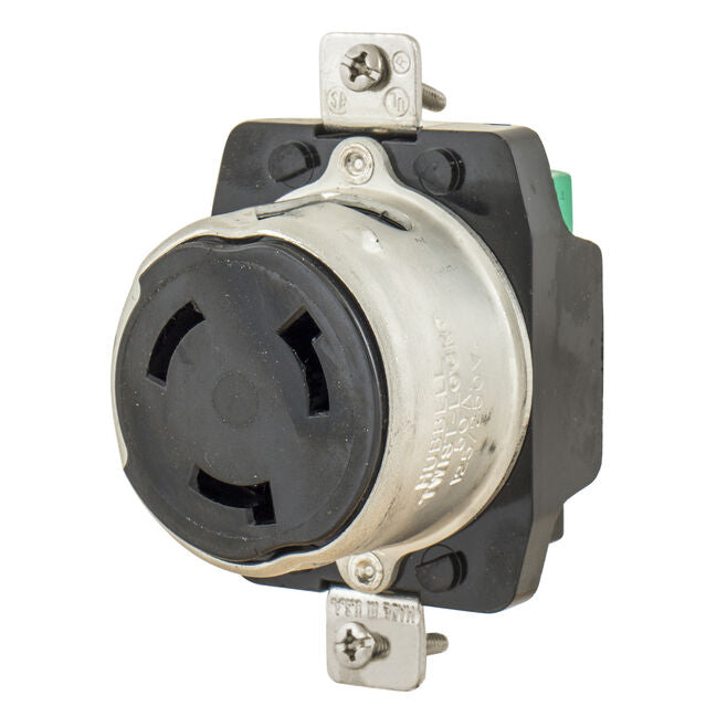 Hubbell Marine Locking Receptacle, 3P4W, 50A 125/250V