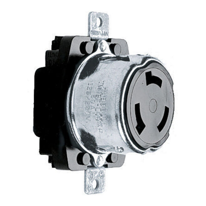 Hubbell Marine Locking Receptacle, 3P4W, 50A 125/250V