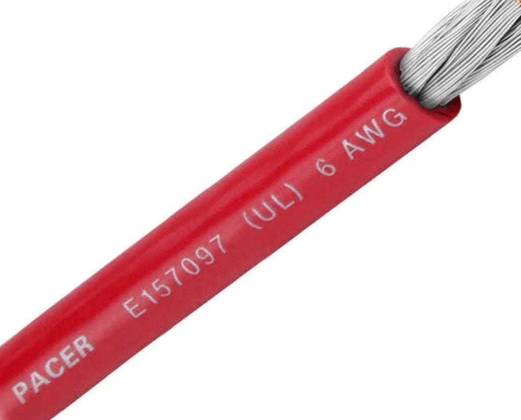 Pacer Tinned Copper Battery Cable 4 AWG 21mm2 100FT 30.48M [WUL4RD-100]