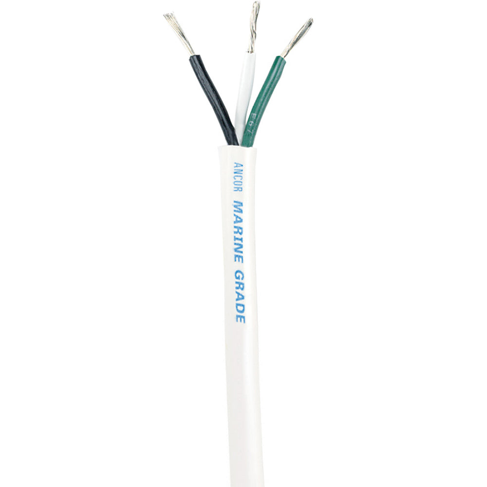 Ancor White Triplex Cable  163 AWG  Round  100 133710