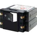 Blue Sea 7575 ASeries Raised Rocker Circuit Breaker  Double Pole  32A 7575