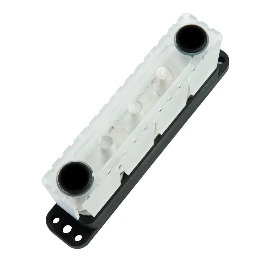 Egis PowerBar - Black - Four M10(3/8") Studs +4 Circuits (#8) - 600 Amp, Bulk Pack