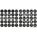 Blue Sea 4230 Push Button Switch Label Kit 4230