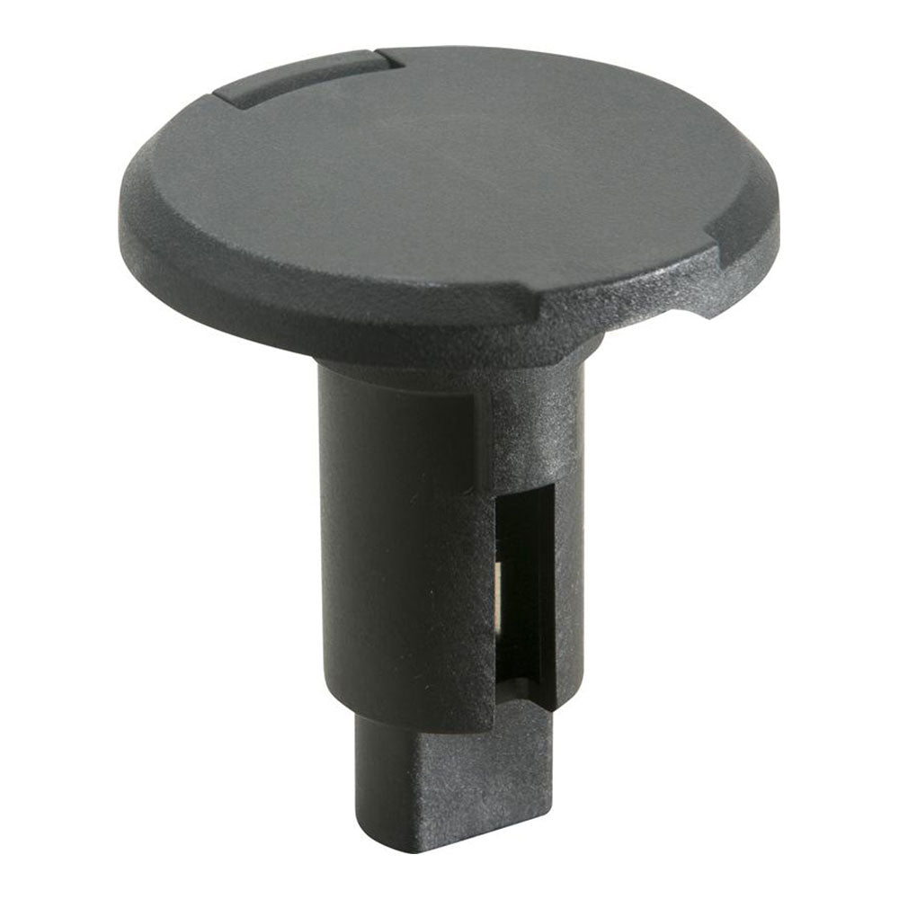Attwood LightArmor PlugIn Base  2 Pin  Black  Round 910R2PB7