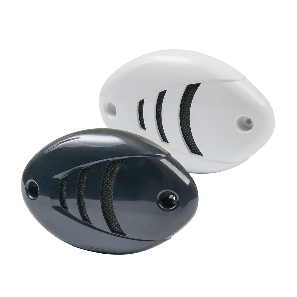 Marinco 12V DropIn Low Profile Horn wBlack  White Grills 10080