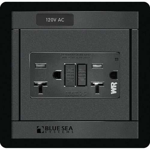 Blue Sea 1499  360 Panel  120V AC GFCI Dual Outlet 1499