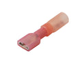 Wire Terminal End; Female Disconnect; 22-18 Gauge Wire; Tinned Copper Connector/ Heat Shrink Insulation