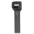 8" Cable Tie - Black - 50lb Tensile Strength - 2" Bundle Diameter - 100 Piece Bag