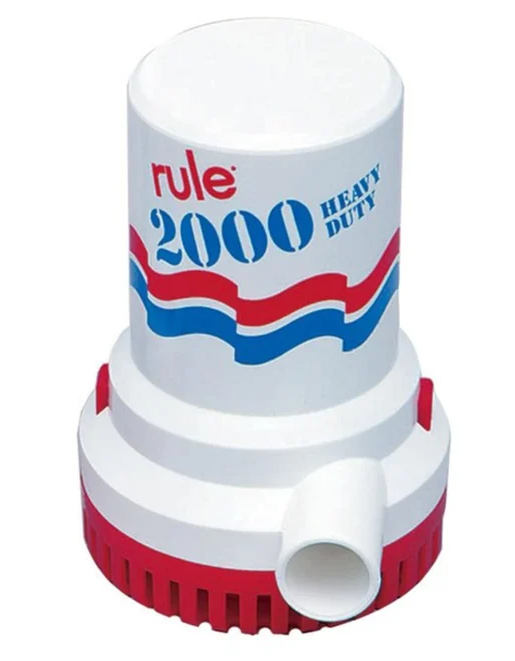 Rule Industries 2000 GPH Electric Bilge Pump 10-6UL, 12VDC